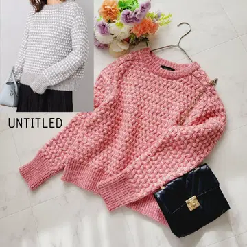 새상품급*UNTITLED 시크 트위스트 크루넥 니트 26,400엔