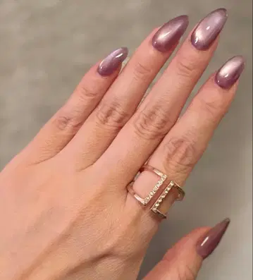 아쉬페프랑스 로즈 골드 컬러 오픈 반지 크리스탈 15호