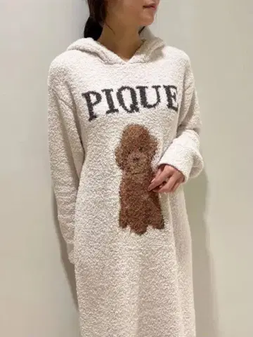 새상품급 젤라또피케 토이 푸들 자카드 원피스 아이보리