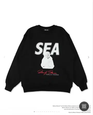 MARILYN MONROE x wind and sea 맨투맨