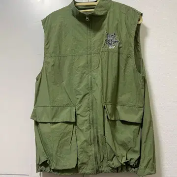 올리브 그린 집업 베스트 1997년 자수