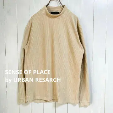 SENSE OF PLACE 따뜻한 소재 풀오버 하이넥 티셔츠