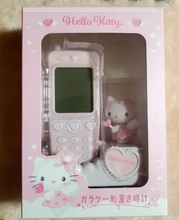 폴더폰 모양 탁상시계 헬로키티 산리오