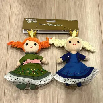 디즈니씨 판타지 스프링스 안나와 눈의 여왕 봉제 인형 참