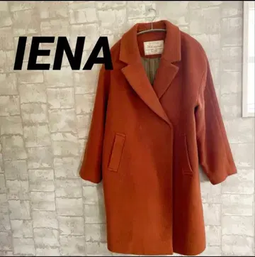 새상품급 IENA 울 코트 오렌지
