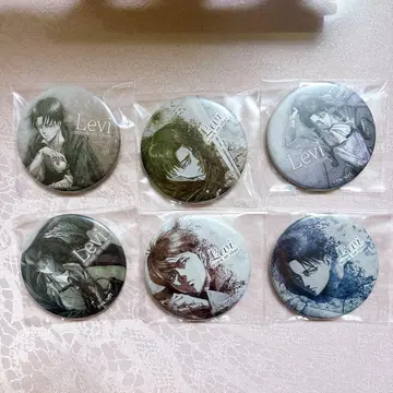 진격의 거인 리바이 IG스토어 WIT 캔뱃지 6개 세트