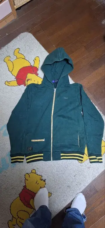 폴 스미스 진스 M 그린 풀 지퍼 후드티