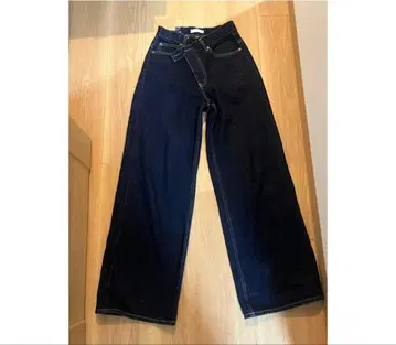 moussy CROSS WAIST WIDE STRAIGHT 데님