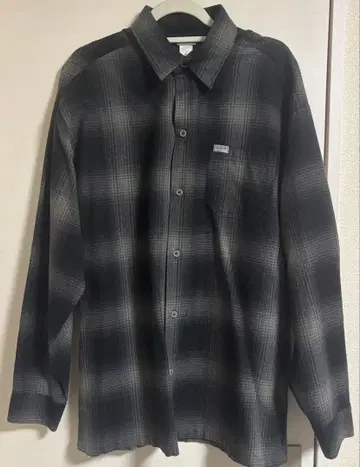 CALTOP 블랙/차콜 플란넬 셔츠