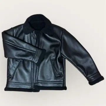 블랙 가죽 자켓 여성용 GU 가을/겨울 아우터 한국 스타일