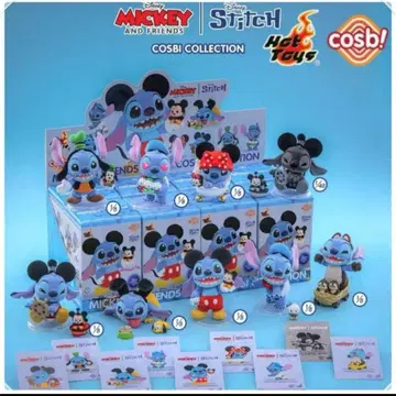 미키 프렌즈 스티치 콜라보 핫토이즈 피규어 1box
