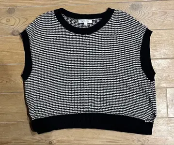 GLOBAL WORK 슬리브리스 니트 베스트 150