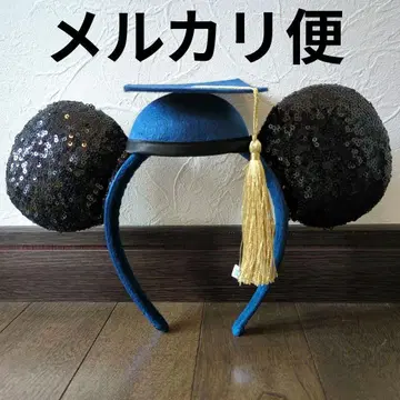 디즈니 리조트 머리띠 졸업 박사 모자 학사모 미키 대학