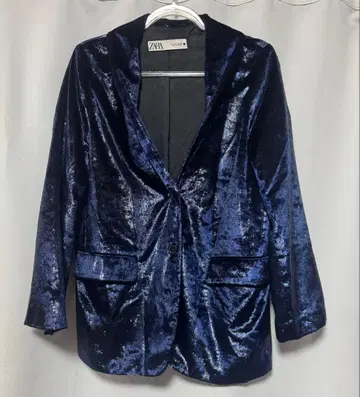 새상품급 ZARA ZW COLLECTION 벨벳 블레이저 덤 포함