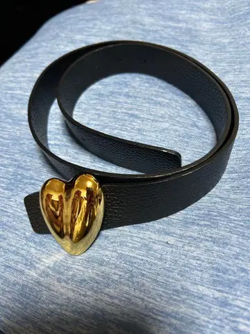A VACATION HEART30 벨트 블랙 x 골드/80cm
