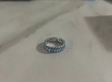 Swarovski 스와로브스키 스카이블루 반지