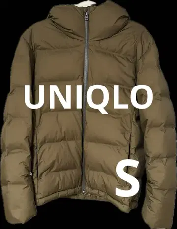 미사용 새상품 UNIQLO 올리브 카키 다운 자켓 S 남성용