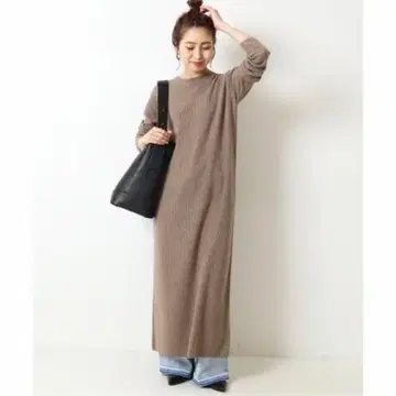 spick and span 리브 니트 원피스