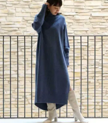 TOMORROWLAND 니트 원피스 블루