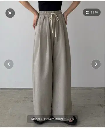 callautia 린넨 라이크 와이드 팬츠