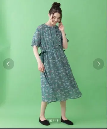 호코모모라 고양이 무늬 원피스