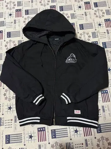 XLARGE 후드 부착 블랙 자켓 L