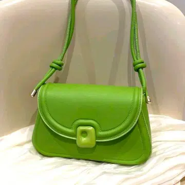 그린 숄더백 캐주얼 엘레강트 스타일리시 팝