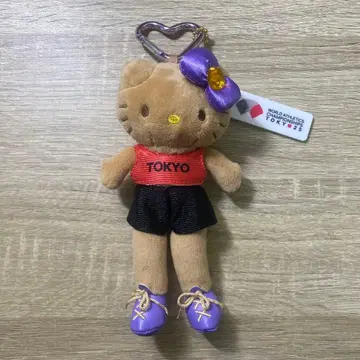 도쿄 2025 세계 육상 헬로키티 스타일업 봉제 인형 퍼플