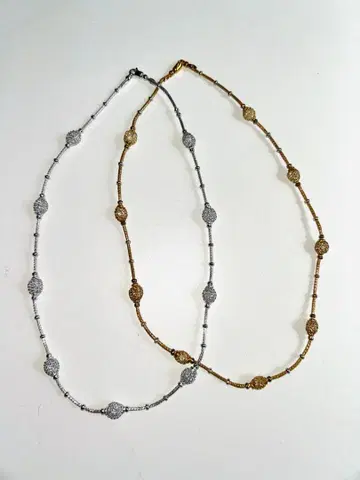 이탈리아제 목걸이 BREV.Italy 골드와 실버 2개