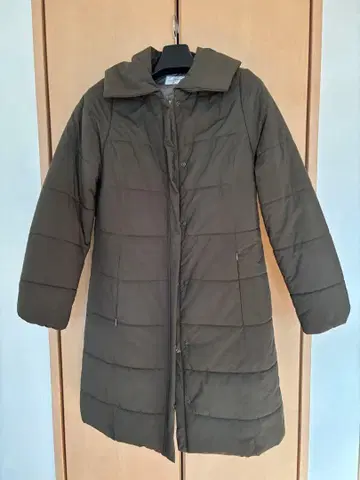 MELROSE 롱 다운 자켓 올리브 그린