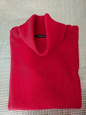 립스타 울 100% 스웨터 M 빨간색