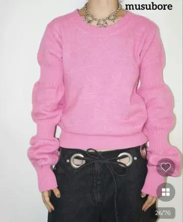 퍼프 퍼프 슬리브 니트 / 퍼프퍼프슬리브니트