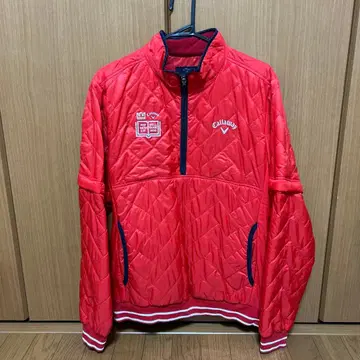 캘러웨이 남성용 풀오버 M 레드 퀼팅