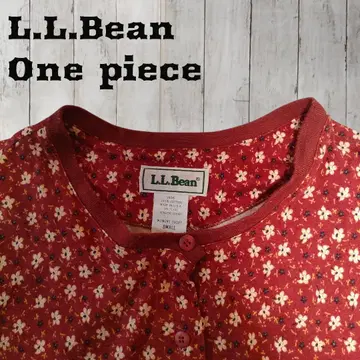 L.L.Bean USA제 미니 꽃무늬 코튼 원피스 레드