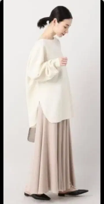 미사용 새상품 보관만 한 plage 파인 울 와이드 니트