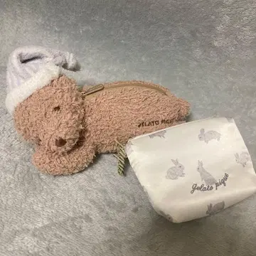 [ 미사용 ] 젤라또피케 곰 토끼 파우치 세트 Gelato Pique