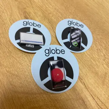 globe 핀 배지 3개 세트