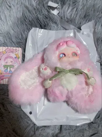 럭키 디어 나이 비밀의 화원 굿나잇 토끼 핑크 2종