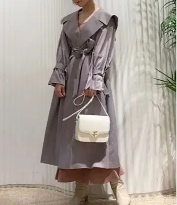 SNIDEL 라벤더 트렌치코트