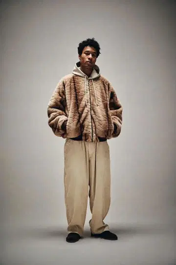 Tightbooth SUEDE BAGGY PANTS