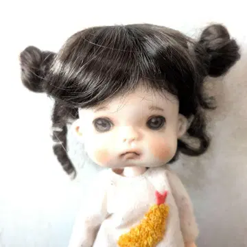 인형용 가발 5-6인치 2