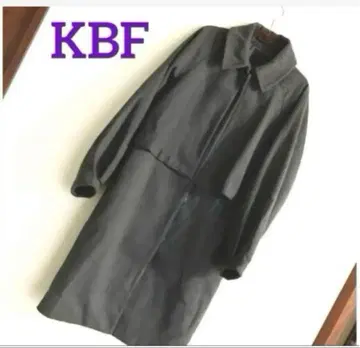 KBF 롱 코트 가을/겨울 여성용 차콜 그레이 그레이