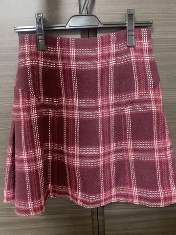 SNIDEL 체크 플리츠 숏 팬츠