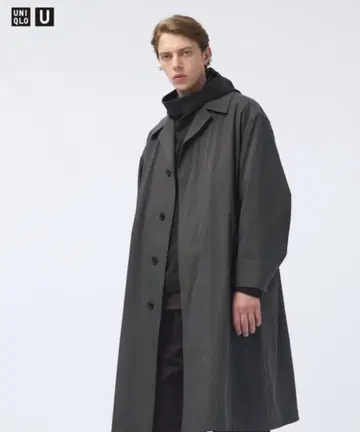 유니클로 U 오버 사이즈 스텐카라 코트 M 사이즈