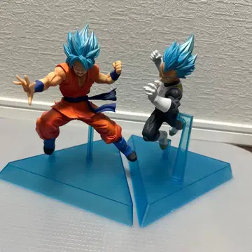 [ 2개 세트 ] 드래곤볼 피규어 초사이어인 블루 손오공과 베지터