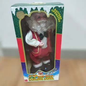 크리스마스 댄싱 산타 레트로 산타 완구 인형 박스 포함