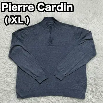 [ Pierre Cardin ] 하이넥 하프 지퍼 니트 그레이