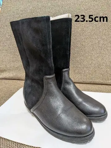 허시파피 Hush Puppies 가죽 x 스웨이드 미들 부츠