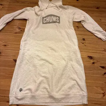 참스 후드티 원피스 아이보리