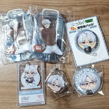카리스마 쿠사나기 리카이 클리어 파우치 캔뱃지 아크릴 키링